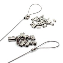 와이어로프 고정 슬리브 압착 단자 터미널 전선 연결 고정 케이블 커넥터 부속품 짠짠이 볼트형 콘넥터, 2.와이어 슬리브(압착형), 5.0mm(50EA)