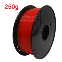 3D 필라멘트 재료 PLA Materal 3D 프린터 필라멘트 1.75mm 다중 색상, 트랜스 레드 250G, CN