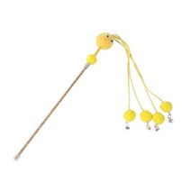 애완 동물 용품 새로운 고양이 간질하는 장난감 벨 간지럼 스틱 자기 용품고양이 티저, 01 Yellow