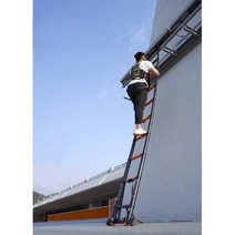 일자 고리형 사다리 일자형 알루미늄 후크형 계단, 직선 사다리 2.3m