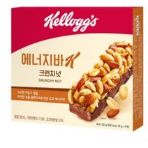 켈로그 에너지바K 크런치넛, 120g, 3개