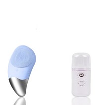 뷰티디바이스LED 전기 얼굴 마사지 기계 초음파 피부 스크러버 리프팅 장치 진동 주걱 실리콘 클렌징 브러, 07 Type 4 White