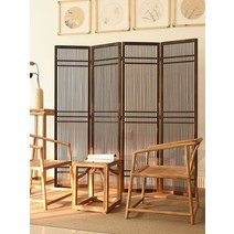 대나무파티션 가벽 설치 병풍 칸막이 한옥 파티션, 레트로 컬러 세잎 45X180cm