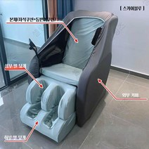 안마의자 커버 천갈이 먼지 덮개 카바 대형, 민트