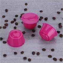 바리스타 3 개/갑 150times Dolce Gusto 커피 캡슐 플라스틱 캡슐 재사용 가능 Nescafe Dolce Gusto 리필, 06 rose red 3pcs