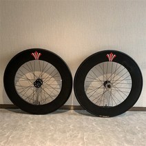 카본휠셋 카본삼발이 라이트웨이트휠 알루미늄 합금 700c 픽시 자전거 포함 타이어 트랙 자전거 자전거 액세서리 70mm 90mm 고정 기어 자전거 사이클, 검은 색, 타이어 포함 90mm, 1개