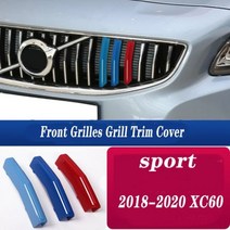 3 pcs 자동차 M 3 스웨덴 색 전면 그릴 볼보 S60L S90L XC40 XC60 XC90 XC70 V90 CC S90 S60 S40 V60 액세서리, M18-20 XC60