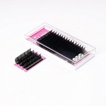 Eva LASH 16줄 볼륨 속눈썹 연장 개별 팩 C/CC/D/DD 컬 길이 8-25mm 두께 0.05/0.07 자체 적용 인조 속눈썹 전문가용 혼합 길이 팩, 0.03-D_20-25 mm