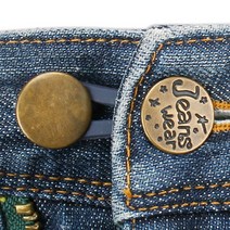 꽉끼는 청바지 허리 늘리기 쉬운 허리조절 셀프수선 2단 고리연결 요술단추, 5매직단추 실버스타