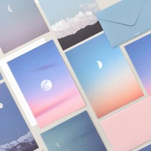 아트박스/모노라이크 포토 편지지 - 달 8종, 단품, 옵션선택:04.Night sky