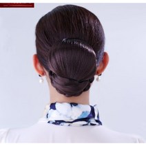 가체 승무원 한복 부분 가발 풍성한 붙임머리 올림, 4 (27+30) M 팜 밤
