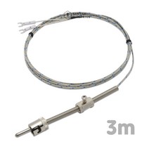 TC-S 타입 K 열전대 보호관 35mm 리드선 3m 소켓 로그캡 로크 홀더 온도 센서CA 금형 와이어 락볼트 타입