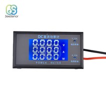 DC0-500V 10A 5000W LCD 디지털 전압계 전류계 전력계 미터 12V 24V 110V 220V 볼트 테스터, 한개옵션0
