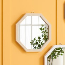 에이스홈 우디 정팔각 벽거울, 워시 / MA049_WSH