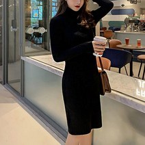 결혼식하객원피스 여성롱원피 여성원피스 원피스 오피스룩 이쁜원피스 V넥원피스 골지 가을원피스 봄원피스리아네 상점