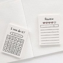 귀여운 떡메모지 빈티지 여행 감정 수첩 드로잉북 감사 리필 노트 디자인 예쁜 소형 공책 미니 메모지 떡메 공시생 메모패드 모니터 메모보드 레터지 대학생 I can do i