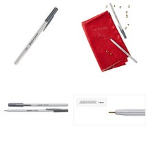 1P 모나미 볼펜 은색 빅볼 1.0㎜ 대용량볼펜 유성펜