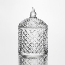 캔들 용기 돔 불꽃 300ml/크리스탈 고급용기 향초
