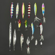 메탈지그 크롬 지그 바이브 레이션 스푼 슬로우 쇼어 지깅 롱 야광 라이트 왕돌초 빅게임, 7g, D.쇼어슬로우 all silver (ft-115)