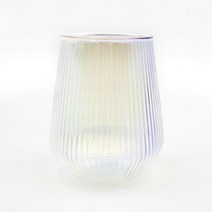 오로라 슈에뜨 내열유리 플리츠컵, 1개, 오로라 언더락 420ml
