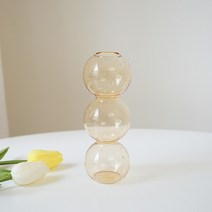 MEIISEO가정용 북유럽 스타일 투명 유리꽃병 수경 유리화병 꽃병 도자기 화병, plum