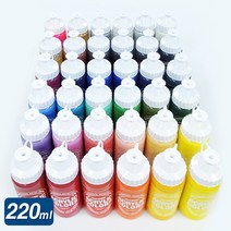 칼라뱅크비비드 예전 아크릴물감 낱색 220ml DIY 채색, 펄화이트