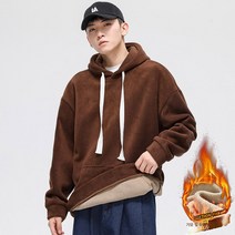 플리스 맨투맨 남성 가을 겨울 기모 도톰 폴라폴리스 퓨어 루즈핏 올오버 카디건 후드코트 스키 맨투맨