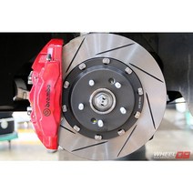 G70 순정 브렘보 4P 브레이크 + 인터알 350mm 2피스 경량디스크 프로트 한대분 세트 가성비최고 G70브렘보
