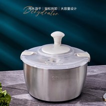 야채탈수기 펌핑 야채 탈수기 건조기 가정용 샐러드 주방기 수동 스테인레스 스틸 과일 물빠짐 바구니, 06 꼬치집 이용 가능신상304스테인리스탈수기