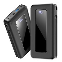 UOOFON 대용량 보조배터리 40000mAh 일체형 고속충전 PD 22