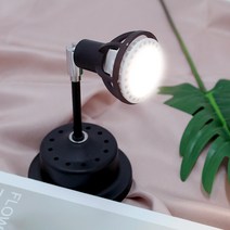 타로시 닥스 전구 포함 10cm 미니 스탠드 인테리어 피규어 건담 포인트 전시 조명, 직부소켓(백색)전구색