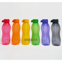 타파웨어 물통 어린이물병 물병 310ml 2P, 그린+블렉