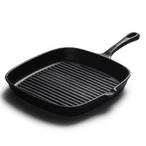 원더원 블랙 프레스티지 무쇠 주물 주물팬 사각그릴팬 24cm, 1개