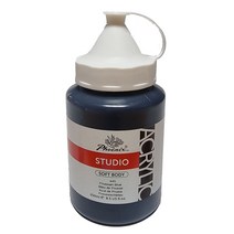 아크릴물감 STUDIO 250ml 36칼라 택1/ 대용량 리필낱색 칼라 학교 학원 학생 전문가용 화방용품 미술준비물 공예재료, 445 Prussian Blue