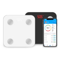 808 마이핏 가정용 디지털 스마트 체중계 체지방 체성분 인바디 측정, 블랙