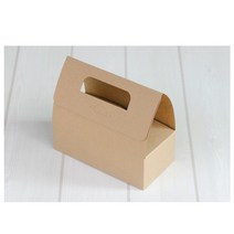 신성박스컴퍼니 크라프트마카롱 손잡이2구상자, 10개입