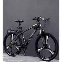Bonoz 자전거 블랙 MTB 로드자전거 33단, 레드 - 오일 플레이트 3칼 26인치 33단
