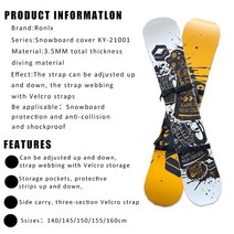 스노우 보드 데크 스노보드 데스페라도 바인딩 휴대용 스노우 보드 하네스, 02 YELLOW_02 145CM