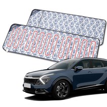 카니발 KA4 자동차 온열시트 12V 24V 전기장판 캠핑 온열매트 뒷좌석열선시트, 12V-대 사이즈
