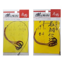 [쯔리무사] 돌돔 케브라 와이어 묶음 4본(2종)