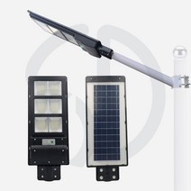 솔까든 태양광 가로등 LED 전등 야외등 일체형 농막 전원주택 고급솔라등 210LED 태양열 에너지 충전 솔라 이면도로 가로등, 3M기둥포함