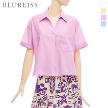 [블루레이스] 셔츠카라롤업언발블라우스_B2M1BL5351