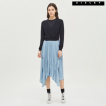 [시슬리] 우븐 패치 니트 원피스 SAKO06111_NY