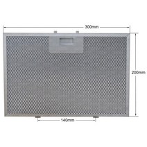 9197060212 쿠커 후드 메쉬 필터 금속 그리스 필터 300x200mm Beko ADE92540B ADE92540S HCA92640BH HCA92640WH