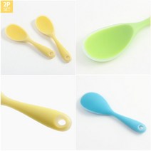 감성살롱 실리콘 밥주걱 2p SET 고무주걱 실리콘주걱, 감성º그린ºrr