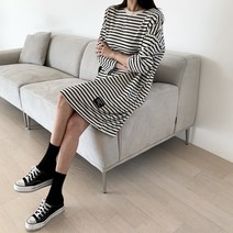 핏앤제이- 잔오드 캐주얼 단가라 원피스
