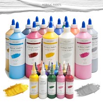 아크릴물감 대용량 전문가용 발색좋은 취미 화방 아크릴물감세트, 500ml_딥블루