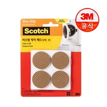 스카치™ 미끄럼 방지 패드 (원형 중) 1개/3개 (택1), 1개, 단품