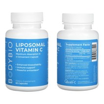 바디바이오 리포솜 비타민 C 1000 mg 아스코르빈산 60정, 1