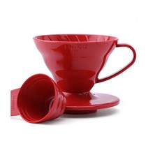[하리오] V60 핸드드립 드리퍼 1~2인(레드) VD-01R, 상세 설명 참조